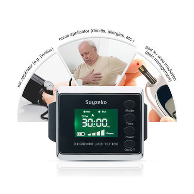 Reloj portátil para la tensión arterial alta, equipo médico del laser del FDA de la terapia física