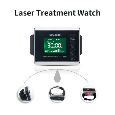 1600mah reducen el equipo médico del tratamiento del laser del reloj 650nm del laser de la presión arterial