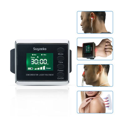 Reloj médico de la terapia del laser de la presión arterial del reloj del laser de la hiperlipidemia de Suyzeko Digital