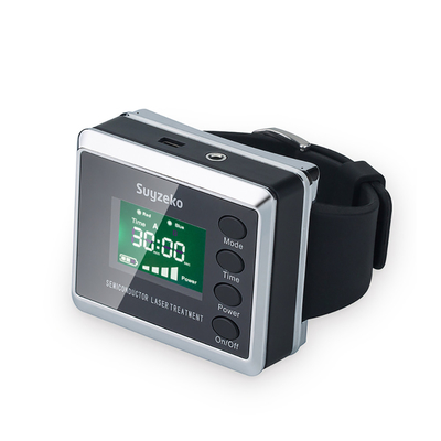 dispositivo portátil de la terapia del laser del laser de 650nm LLLT del reloj bajo de la terapia para la curación de la diabetes/la disminución gorda de la sangre