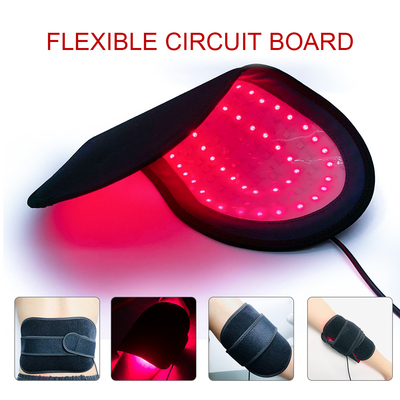 Pad de alivio del dolor flexible de la FDA 660nm 850nm Terapia con luz LED de fotones de silicona infrarroja